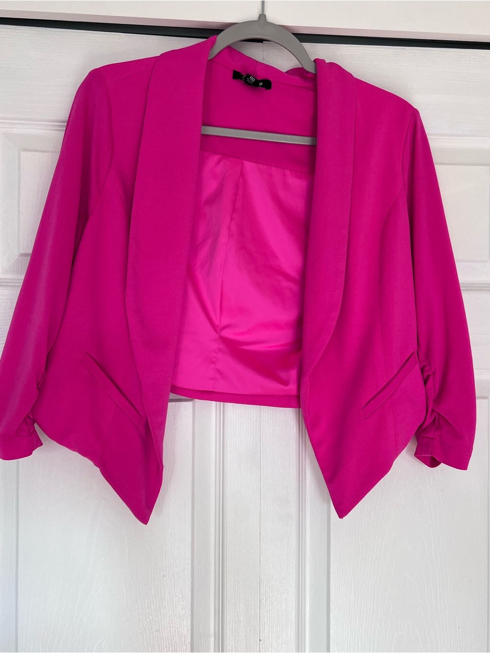 torrid Hot Pink Cropped Open-Front Blazer